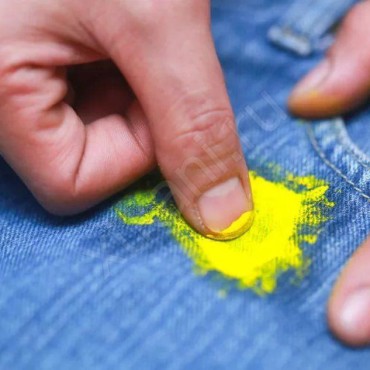 Как отстирать краску с джинс